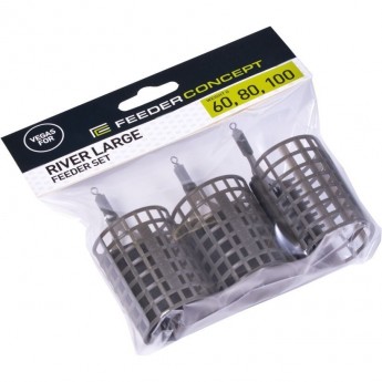 Набор фидерных кормушек FEEDER CONCEPT Vegas River Large Сетка 60 80 100г 3шт. Набор фидерных кормушек FEEDER CONCEPT Vegas River Large Сетка 60 80 100г 3шт.